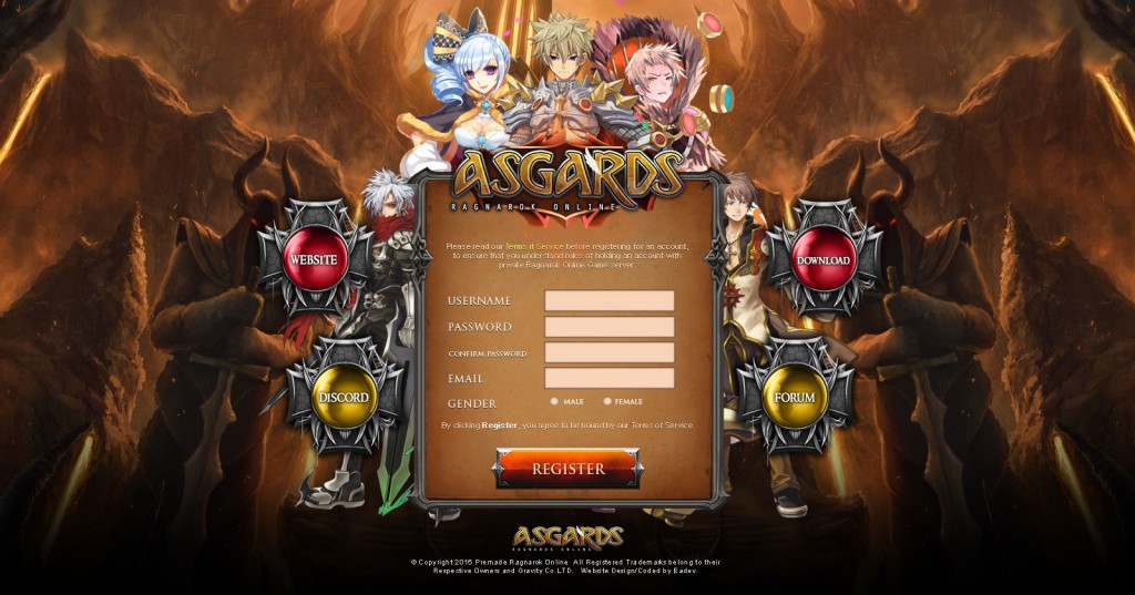 Asgard Landing page