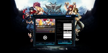 ValorRO Landing page